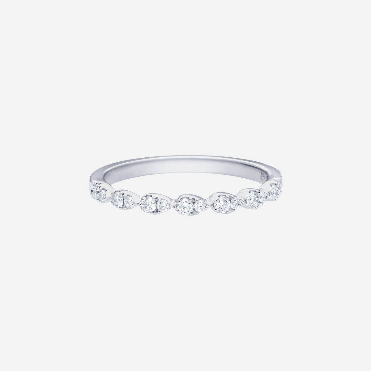twilight shimmer diamond ring in 18k white gold, featuring a delicate band with brilliant diamonds set in an elegant design.