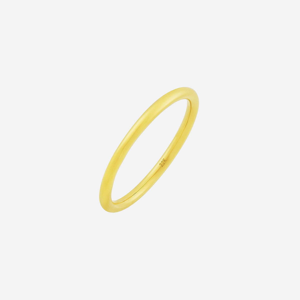 adore band in sleek 22k yellow gold, a timeless and elegant ring for everyday wear and special moments.