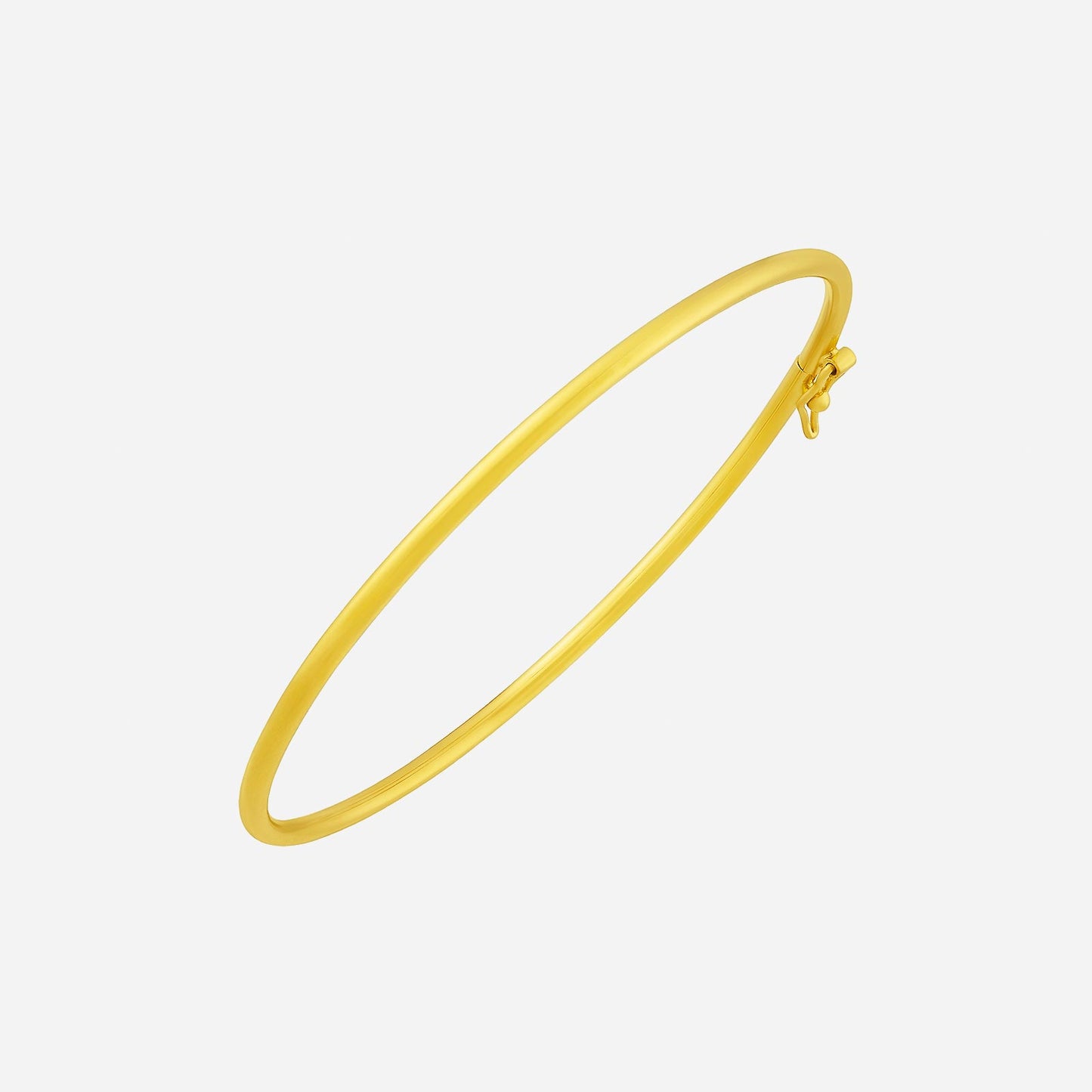 22k yellow gold bangle with a simple, timeless design, perfect for everyday wear.