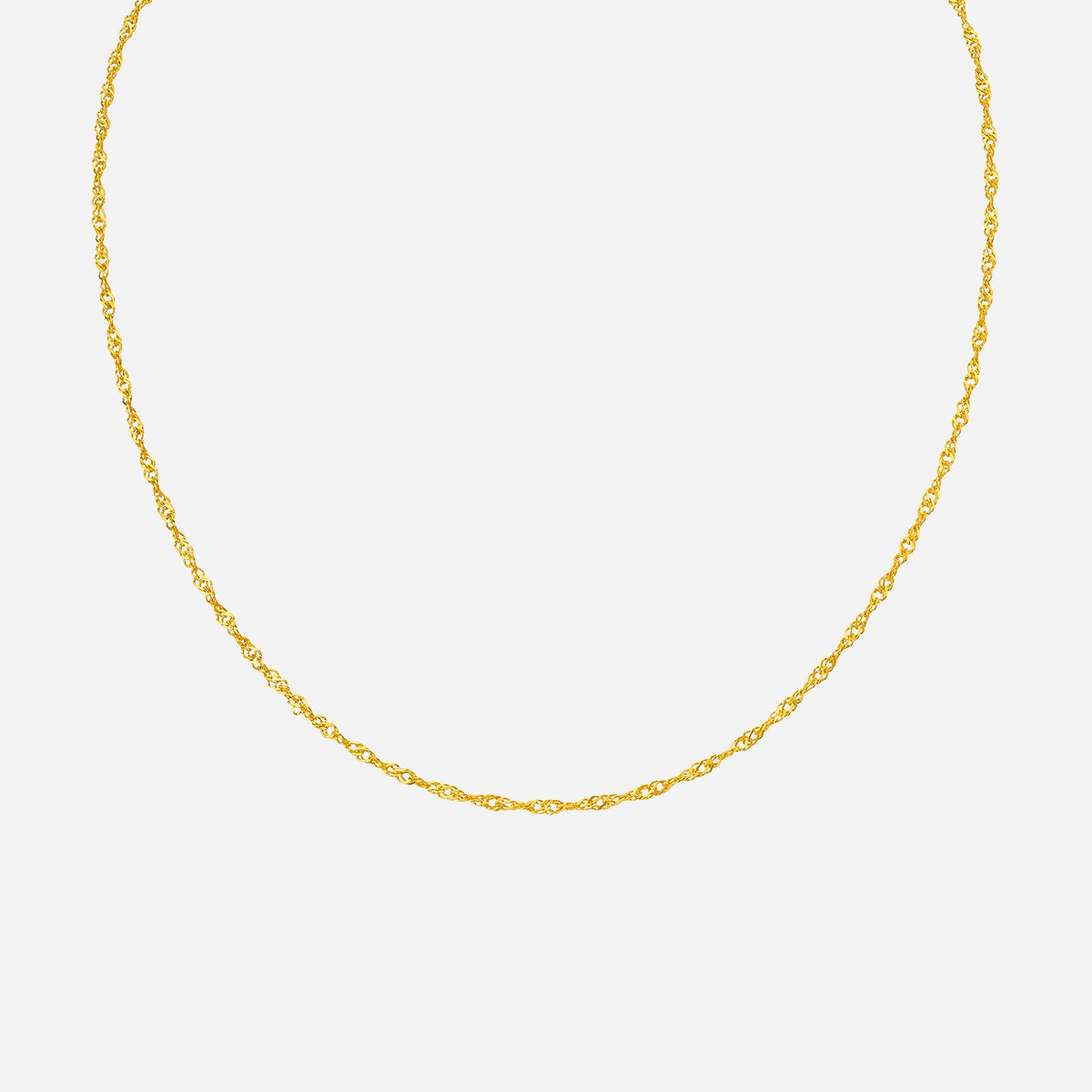 ripple chain necklace in 24k yellow gold, featuring a dynamic, sophisticated design for a bold statement.