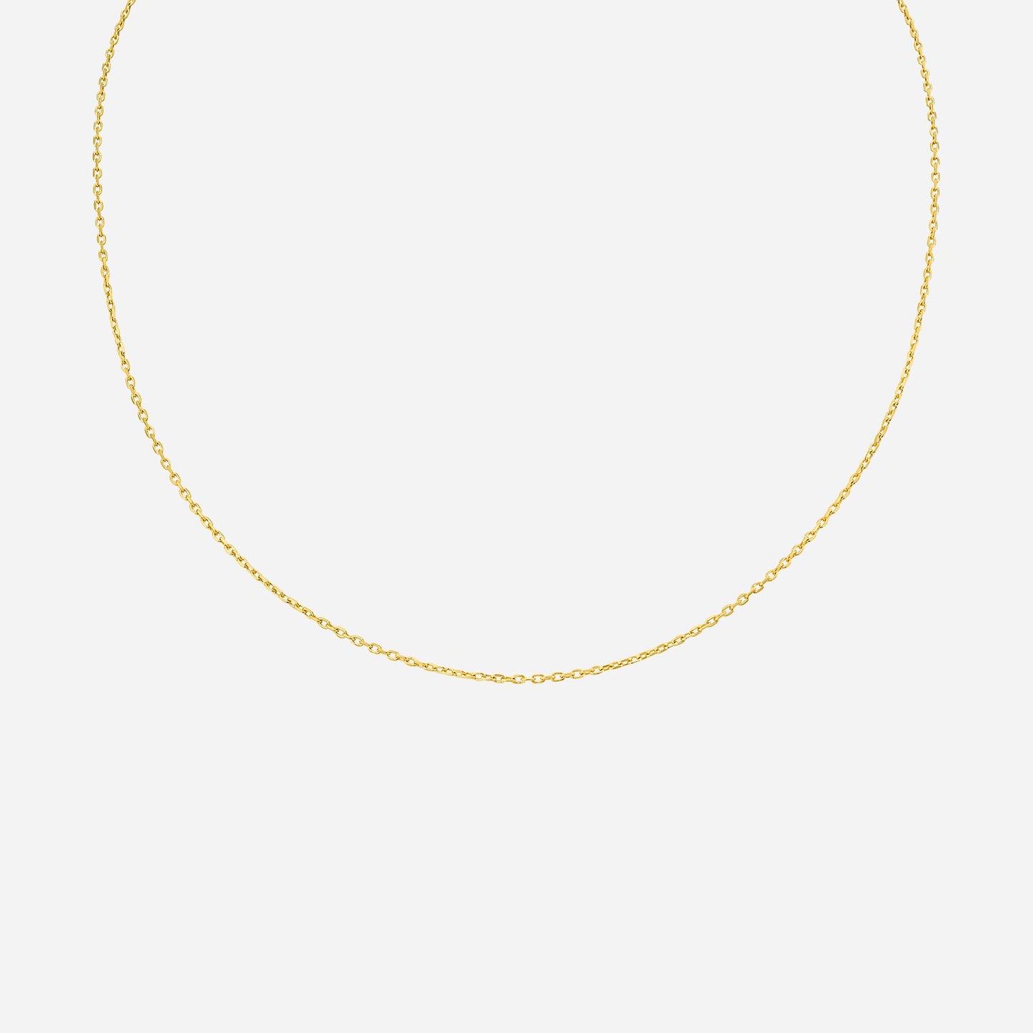 rolo chain necklace in 22k yellow gold with radiant rolo links for versatile styling and timeless elegance.