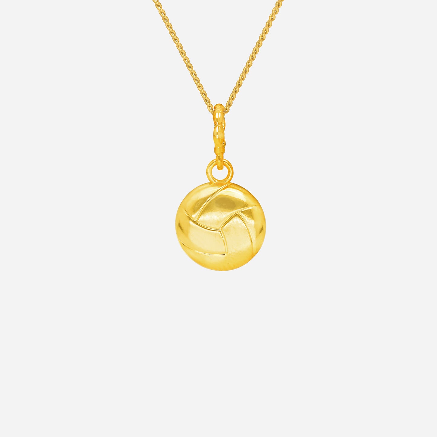 ace of soccer pendant in 22k yellow gold featuring a detailed soccer ball design, perfect for sports enthusiasts.