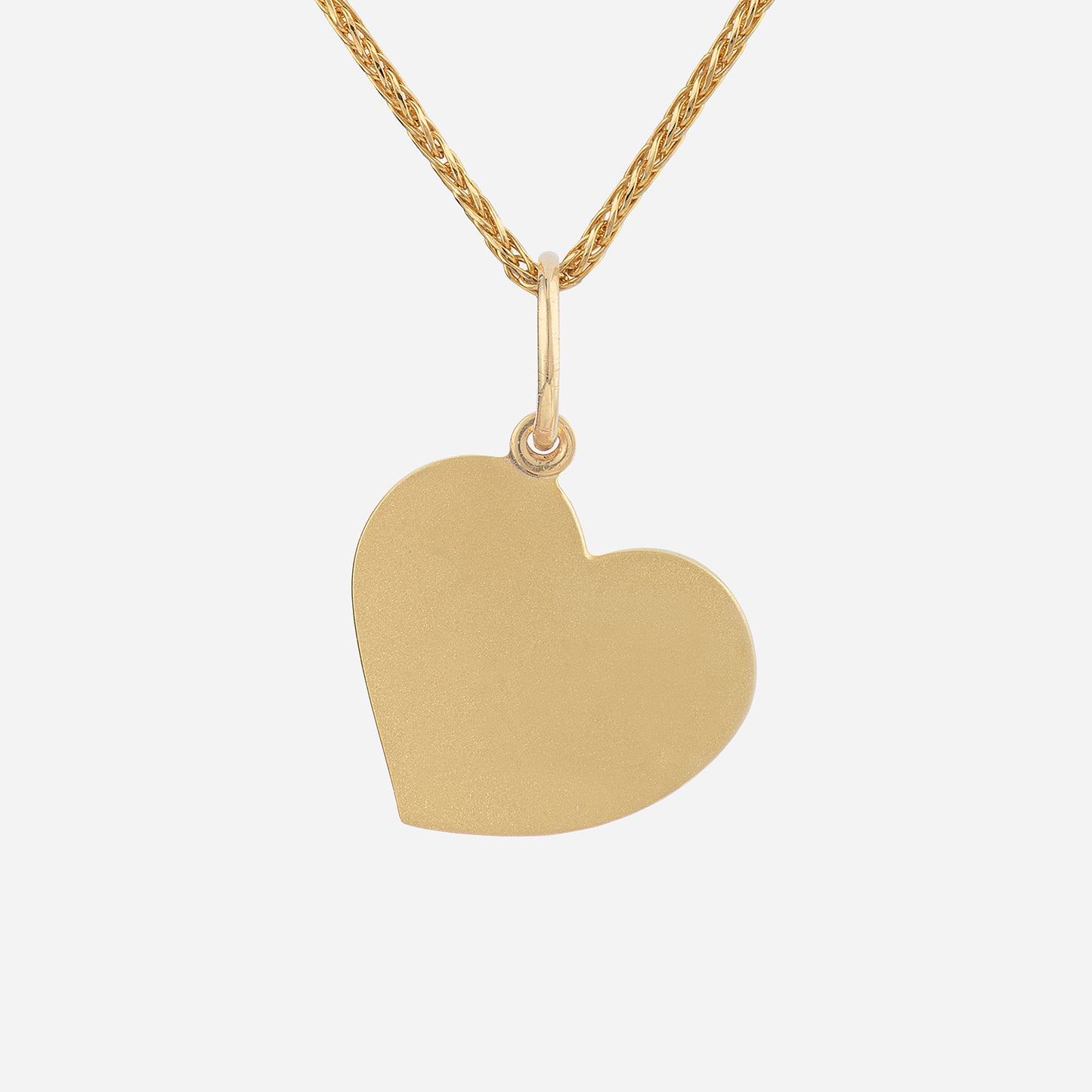 love moment pendant in 22k yellow gold, heart-shaped, polished finish, designed for versatile wear. chain sold separately.