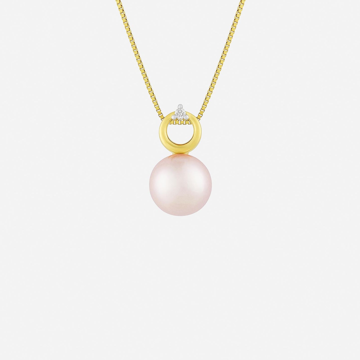 pearl pendant with diamond in yellow white gold (gprlgroup202v1749a)