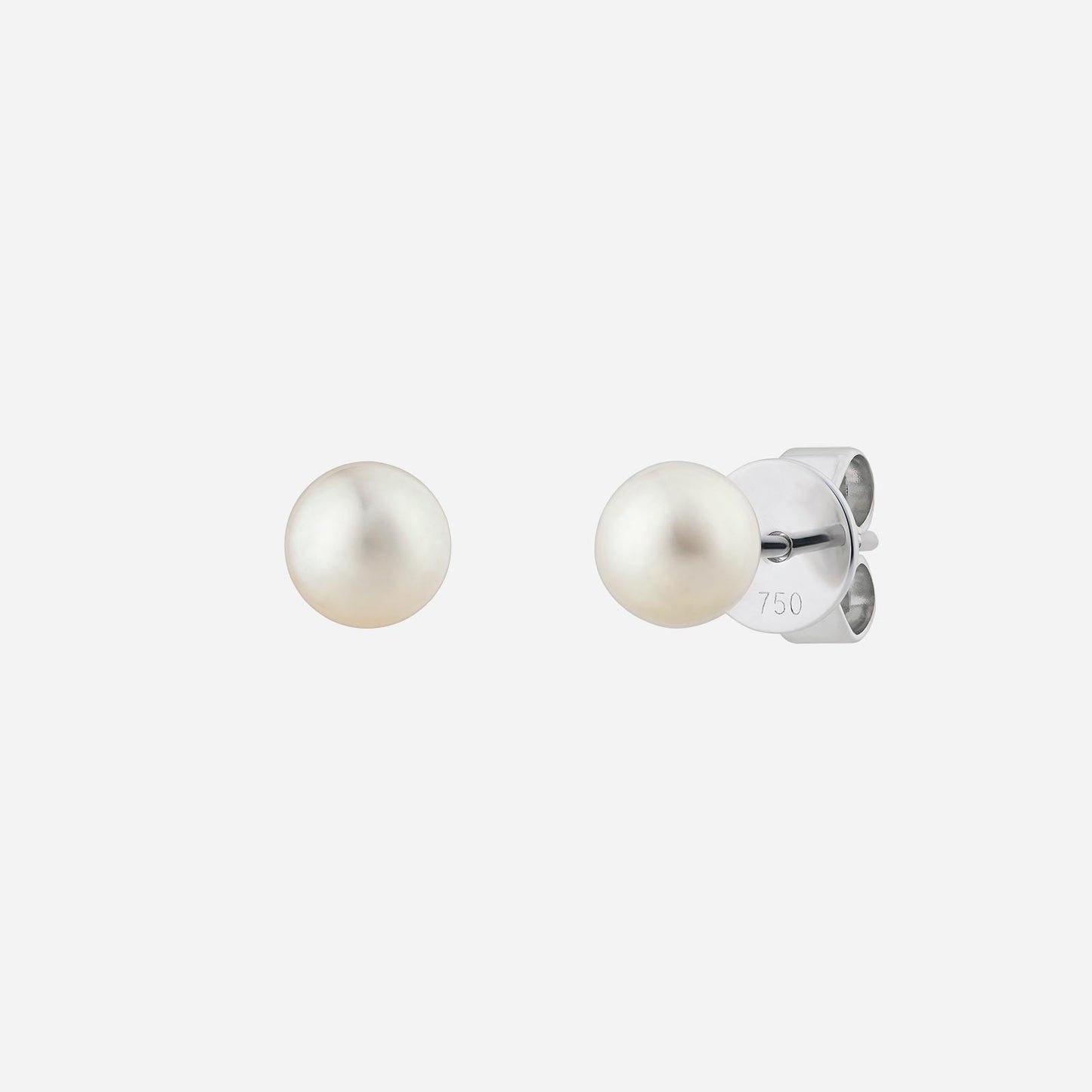 pearl sonata earrings in 18k white gold with lustrous pearls for timeless elegance and sophistication.