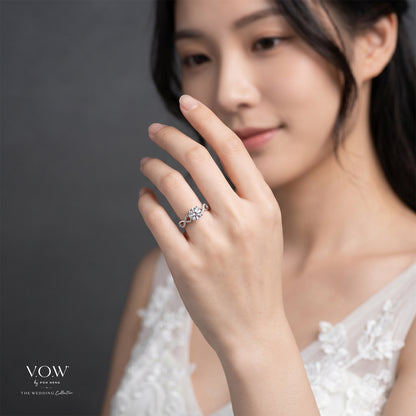 Trust Infinity Diamond Ring in White Gold (ATINFINITY010500721A)