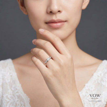 Trust Cathedral Diamond Ring in White Gold (ATCLASSIC0020300425A)