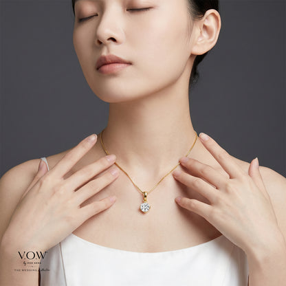 Trust Solitaire Diamond Pendant in Yellow Gold (GTRUSTY0301148A)