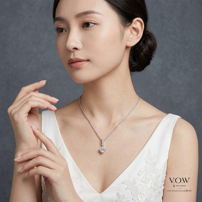 Trust Diamond Pendant in White Gold (GTCLASSIC0030301352A)