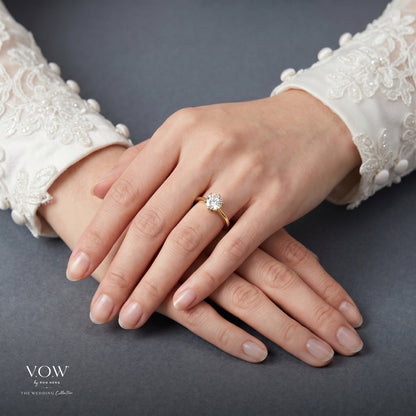 Trust Solitaire Diamond Ring in Yellow Gold (ATRUSTY0500677A)