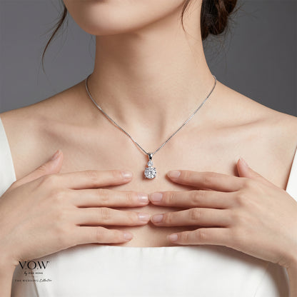 Trust Solitaire Tier Diamond Pendant in White Gold (GTCLASSIC0020500686A)