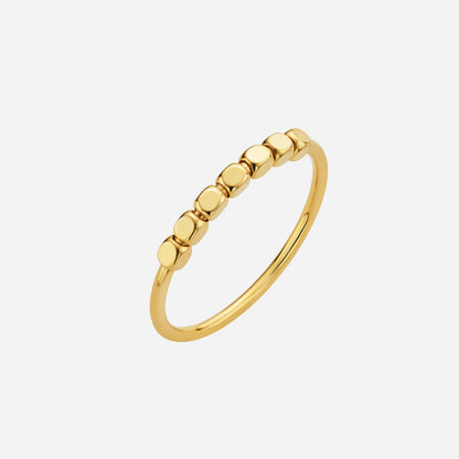 Beaded Ring in Yellow Gold (A22KFREESTYLE0560A)