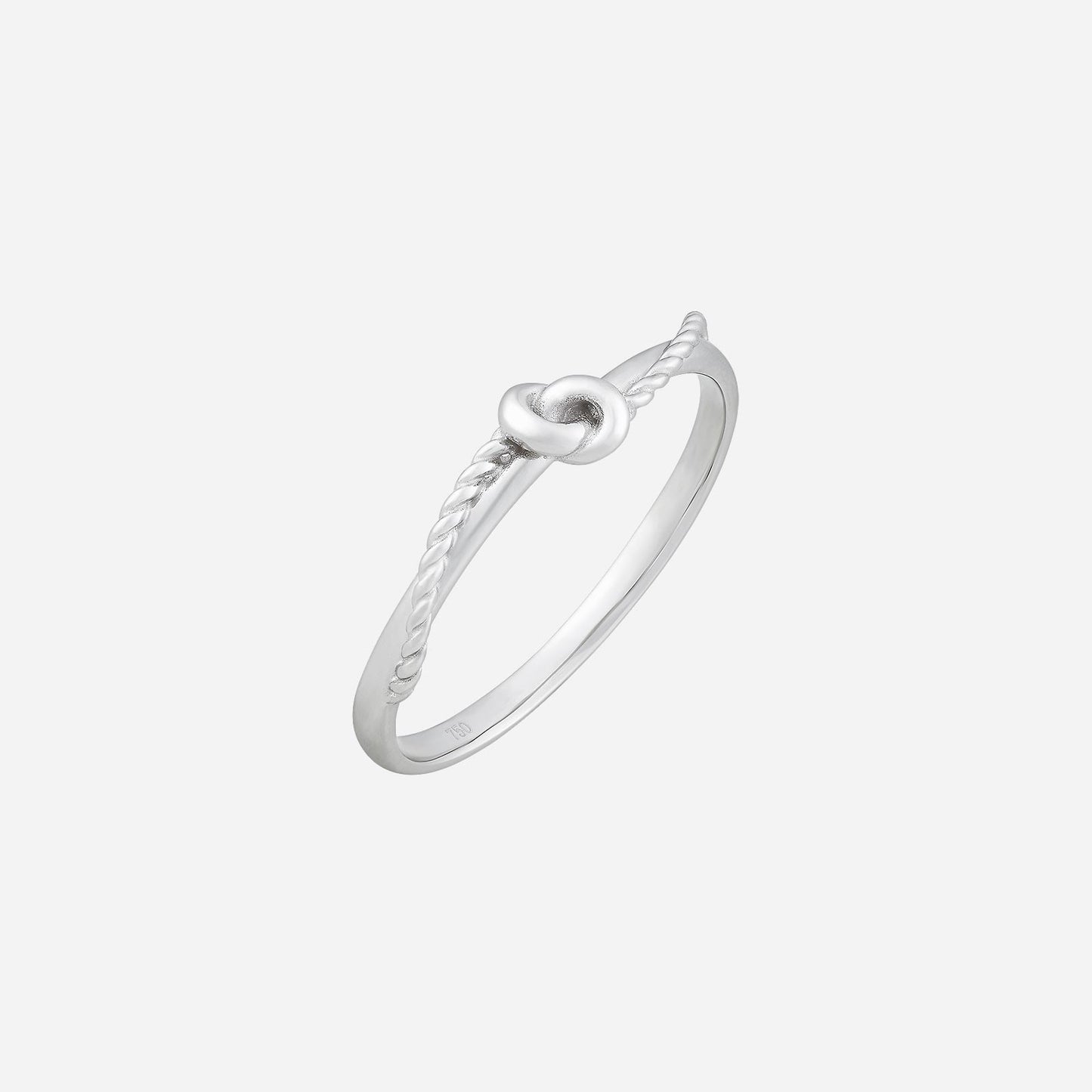 knot ring in white gold (a750style0932a)