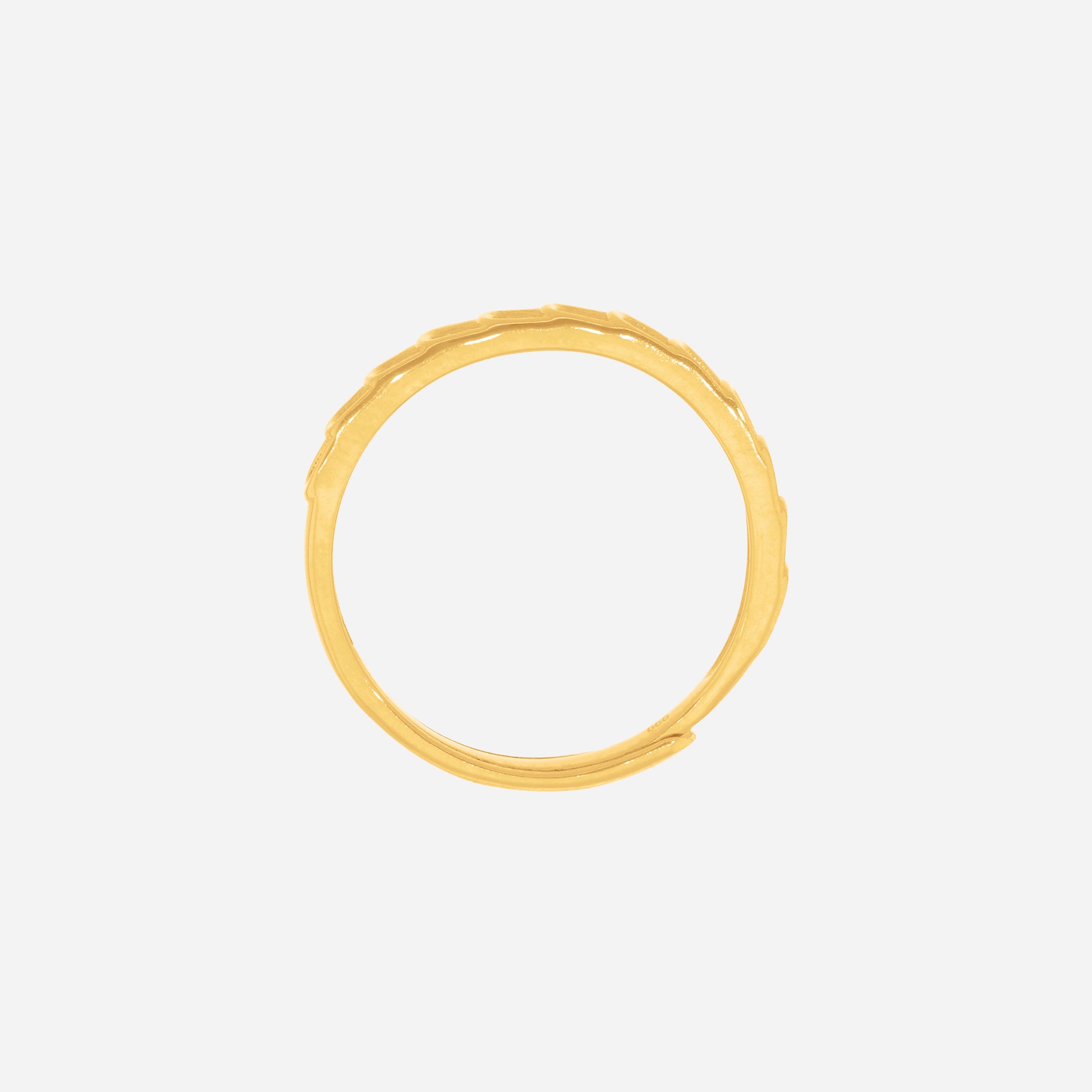 Abacus Ring in 24K Yellow Gold featuring distinctive beadwork design, a blend of heritage and contemporary style.
