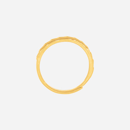Abacus Ring in 24K Yellow Gold featuring distinctive beadwork design, a blend of heritage and contemporary style.