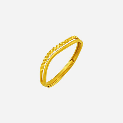 Wave Ring in Yellow Gold (A999STYLE0900A)