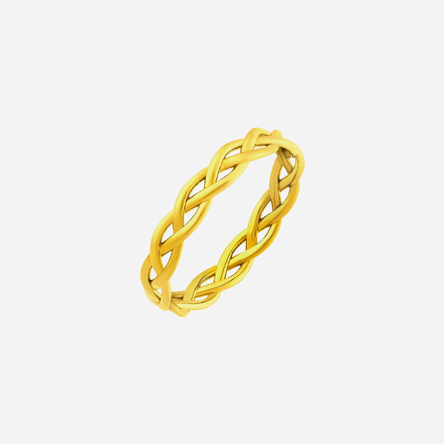 eternal knot band in yellow gold (c22kstyle0150a)
