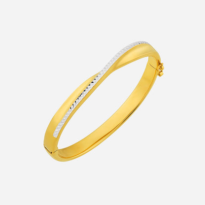 Bangle in Yellow White Gold (D22KGROUP082V0245A)