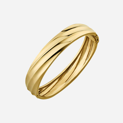 ORO22 Gracious Sheen Bangle in Yellow Gold (D22KORO22G0090265A)