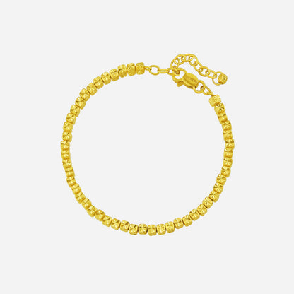 Cube Bead Bracelet in Yellow Gold (E22KGROUP182V0604A)