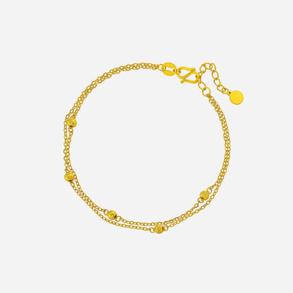 Beaded Bracelet in Yellow Gold	 (E999STYLE0564A)