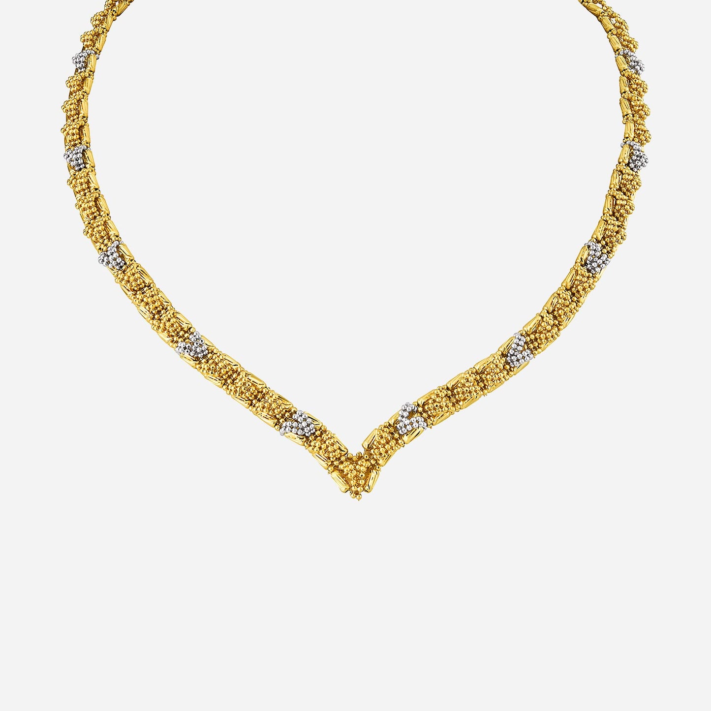 gleam of devotion necklace in yellow white gold (f22kgroup129v0449a)
