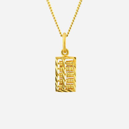 Abacus Pendant in Yellow Gold (G22KABACUS1388A)