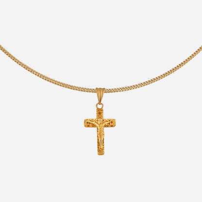 Crucifix Pendant in Yellow Gold (G22KCROSS0945A)
