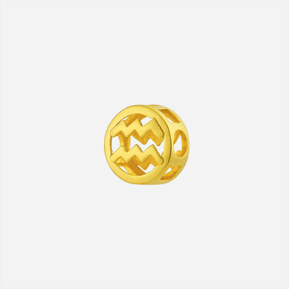 Aquarius Charm Pendant in Yellow Gold (G22KHOROSCOPEAQ1966A)