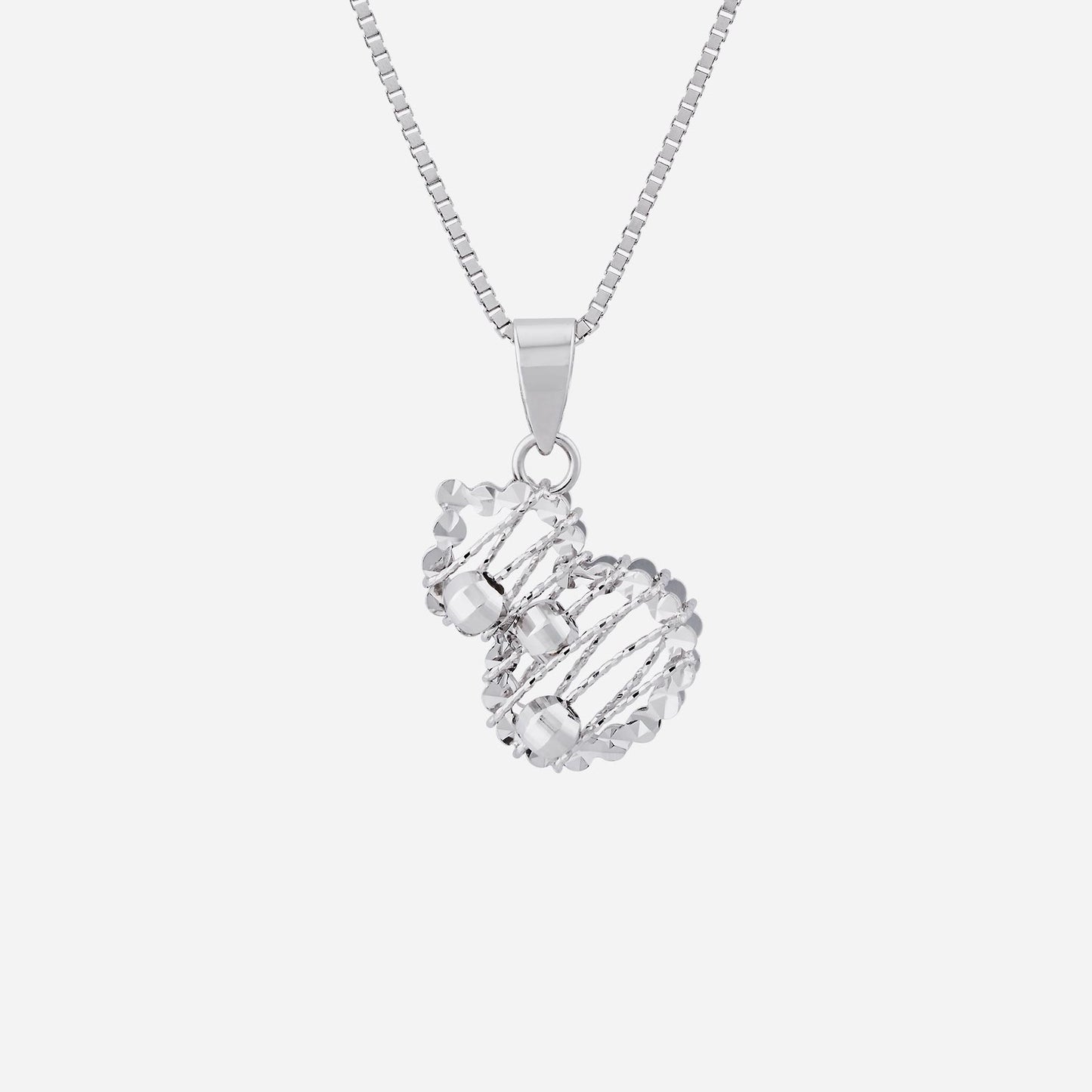 gourd pendant in white gold (g750style1401a)
