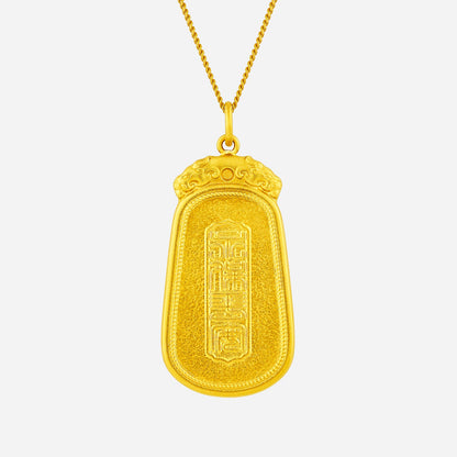 Goddess of Mercy Pendant in Yellow Gold (G999STYLE1896A)