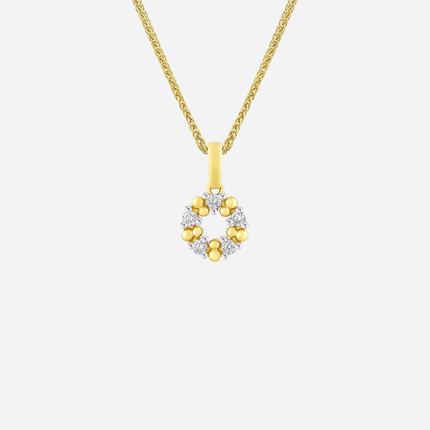 starry diamond pendant in yellow white gold (gdiagroup222v1767a)