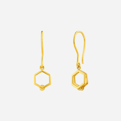 Prism Earrings in Yellow Gold (H22KSTYLE1289A)
