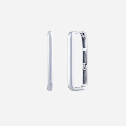 Rectangle Earrings in White Gold (H750STYLE1423A)