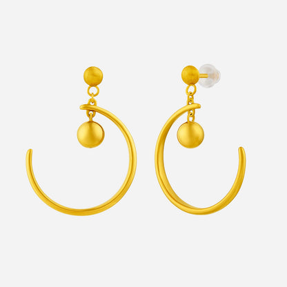 Glint Moonlit Earrings in Yellow Gold (H999STYLE1698A)