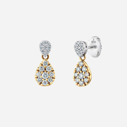 Imber Diamond Earrings in White Yellow Gold (HDIAGROUP156V1400A)