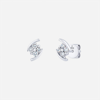 Moonlight Shine Diamond Earrings in White Gold (HDIASTYLE1651A)