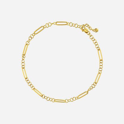 Linked Anklet in Yellow Gold (K22KSTYLE0028A)